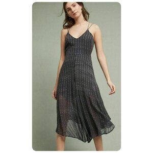 Navy Blue Spaghetti-Strap Midi Jumpsuit Free People